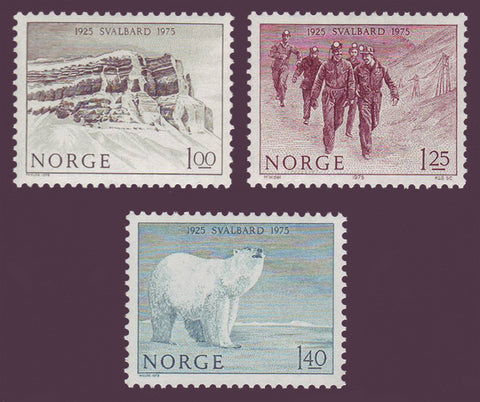 NO0660-621 Norway Scott # 660-62 MNH, Svalbard 1975