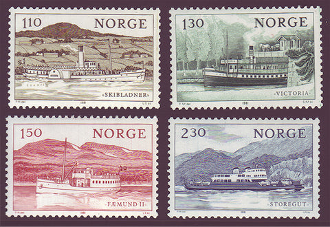 NO0786-891 Norway Scott # 786-89 MNH, Lake Transport 1981