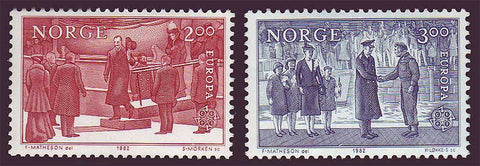 NO0805-061 Norway Scott # 805-06 MNH, Europa 1982