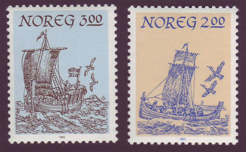 NO0829-301 Norway Scott # 829-30 MNH, Northern Ships 1883