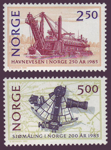 NO0869-701 Norway Scott # 869-70 MNH, Ship Navigation 1885