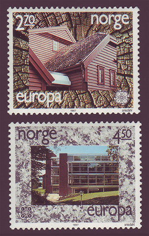 NO0905-061 Norway Scott # 905-06 MNH, Europa 1987 - Modern Architecture