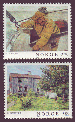 NO0915-161 Norway Scott # 915-16 MNH, Art 1987