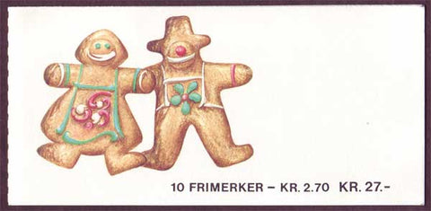 NO0921a Norway booklet Scott # 921a, Christmas II 1987