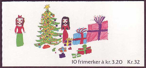 NO0987a Norway booklet Scott # 987a, Christmas 1990