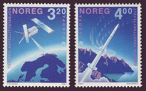 NO0989-901 Norway Scott # 989-90 MNH, Space Exploration - Europa 1991