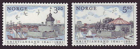 NO0991-921 Norway Scott # 991-92 MNH, Christiansand 1991