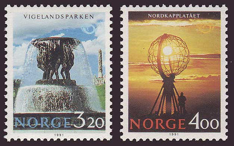 NO0995-961 Norway Scott # 995-96 MNH, Tourist Views 1991