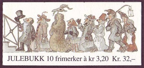NO1000a Norway booklet Scott # 1000a, Christmas 1991