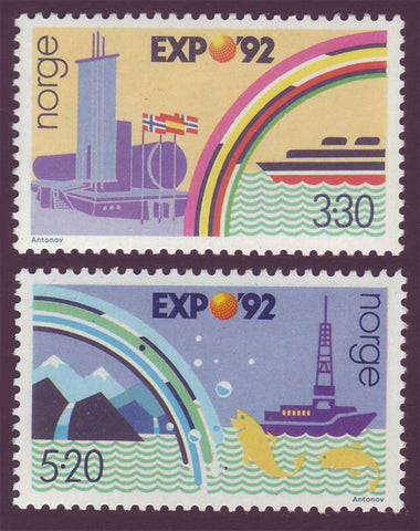 NO1022-23 Norway Scott # 1022-23 MNH, Expo '92 Seville  1992