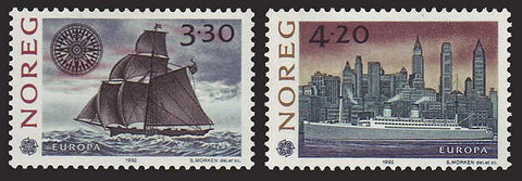 NO1024-251 Norway Scott # 1024-25 VF USED, Discovery of America - Europa 1992