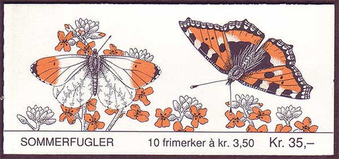 NO1034b Norway booklet Scott # 1034b, Butterflies 1993