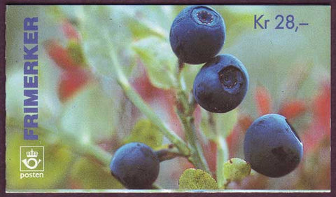 NO1087a Norway booklet Scott # 1087a, Wild Berries 1995