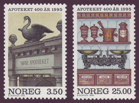 NO1090-911 Norway Scott # 1090-91 MNH, Apothecary Shops 1995