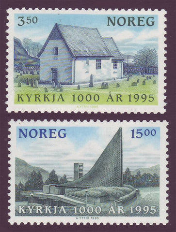 NO1094-951 Norway Scott # 1094-95 MNH, Christianity in Norway 1995