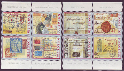 NO1105-121 Norway Scott # 1105-12 MNH, Norwegian Post Anniversary 1995