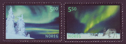 NO1318-191 Norway Scott # 1318-19 MNH, Aurora Borealis - 2001
