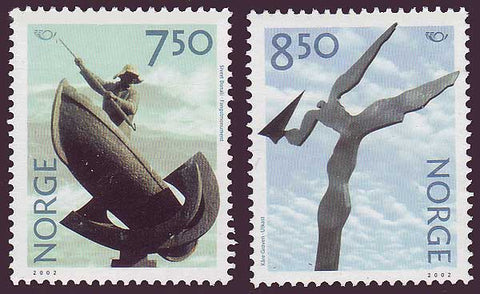 NO1327-281 Norway Scott # 1327-28 MNH, Sculpture 2002