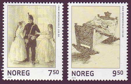 NO1418-191 Norway Scott # 1418-19 MNH, Fairy Tale Illustrations 2004