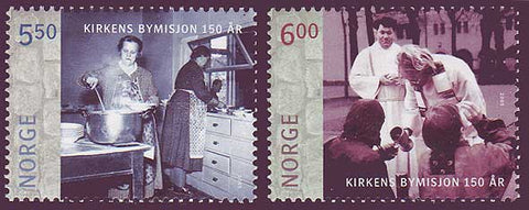 NO1421-22 Norway Scott # 1421-22 MNH, Church City Missions  2004