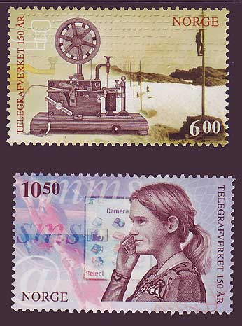 NO1446-471 Norway Scott # 1446-47 MNH, Telecomunications 2005