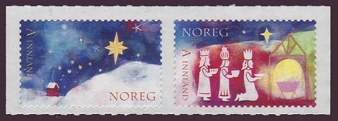 NO1527-281 Norway Scott # 1527-28 MNH, Christmas 2007