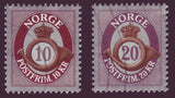 NO1752 Norway Scott # 1723-24 MNH 10kr, 20kr Posthorn Type - 2013
