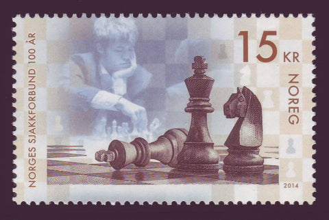 NO17531 Norway Scott #1753 MNH, Chess Federation Centennial - 2014