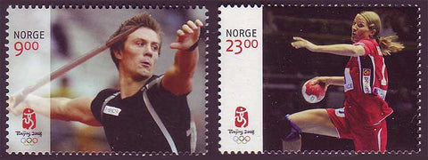 NO1555-56 Norway Scott # 1555-56 MNH,  Beijing Olympics 2008