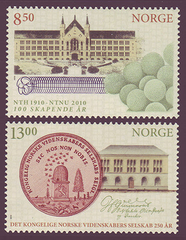 NO1626-27 Norway Scott # 1626-27 MNH, Schools of Science and Technology 2010