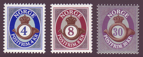 NO1628-30 Norway Scott # 1628-30 MNH, Redrawn Posthorn Type 2010