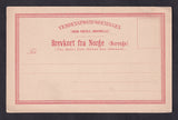 NO4001 Norway Private Order Advertising Postal Card - ca.1888