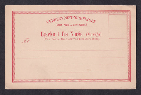 NO4001 Norway Private Order Advertising Postal Card - ca.1888