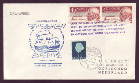 NO5045  Netherlands Spitzbergen Expedition 1968-69
