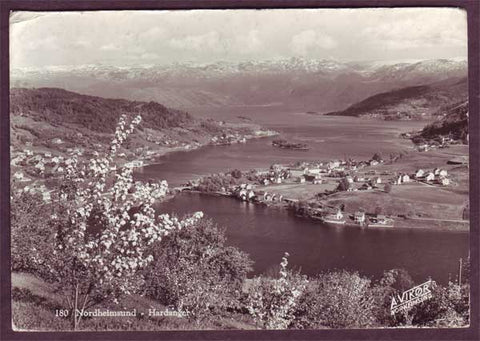NO5059PH Norway, Hardanger - Postcard to England 1960