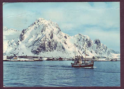 NO5060PH Norway Postcard to USA