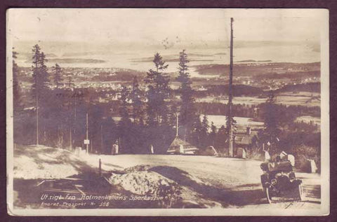 NO5062PH Norway, Utsikt fra Holmenkollens Sportsstue 1924