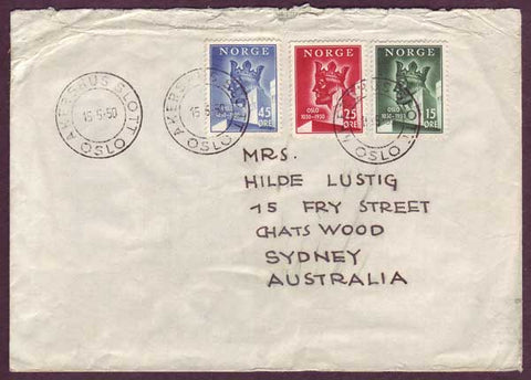 NO5098PH Norway First Day Cover, Oslo Jubilee 1950