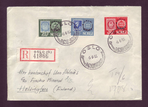 NO6001 Norway First Day Cover, Oslo - Norwex Philatelic Exhibition 1955