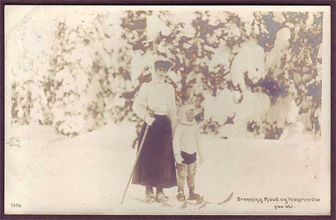 NO6026 Norway Queen Maud and Crown Prince Olav.