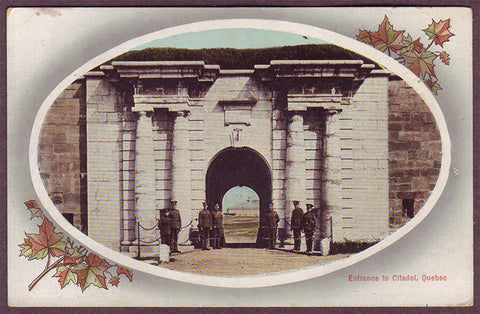 Quebec Patriotic Postcard - Entrance to the Citadel ca. 1910
