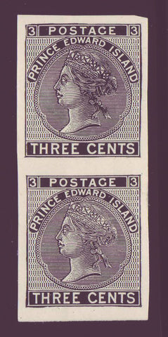 PEI13pr Prince Edward Island - #13 Reprint Proof Pair