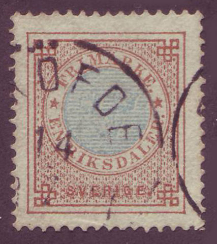 SW00275 Sweden Scott # 27 VF used, Ring Issue 1872-77