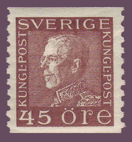 SW01841PE1 Scott # 184 VF MNH**.  King Gustaf V 1921-36