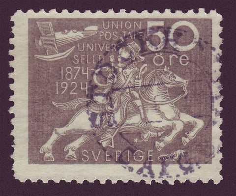 SW02225 Sweden Scott # 222 F-VF. 1924 Universal Postal Union