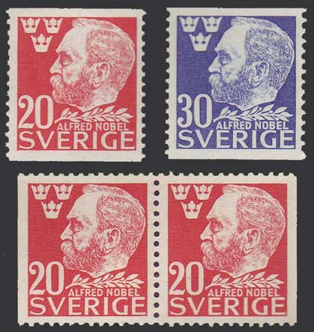 SW0380-821 Sweden Scott # 380-82 MNH** 1946