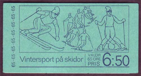 SW1035a Sweden       booklet MNH,     World Ski Championships         1974