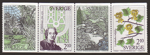 SW1653a1 Sweden booklet MNH, Botanical Gardens 1987
