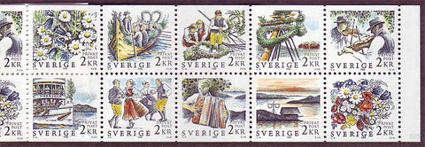 SW1690a1 Sweden booklet MNH,       Midsummer Celebration - 1988