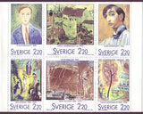 SW1699a Sweden booklet MNH,               Art and Paintings 1988